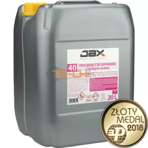 PŁYN MYJĄCY DO ZMYWAREK BISTRO Z AKTYWNYM CHLOREM JAX40 20l - obrazek 1