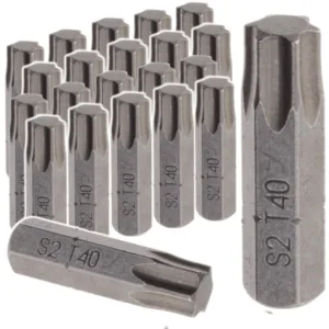 BIT do wkrętarki torx TX 40/025 TX40 25mm 100szt stal S2 - obrazek 1