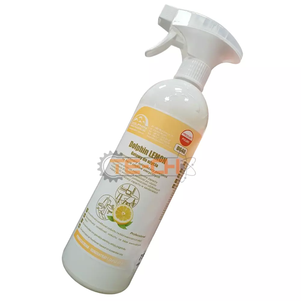 0,75L / 750ml DOLPHIN LEMON intensywny odświeżacz powietrza cytrynowy