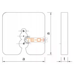 DW-15 50szt Podkładki dystansowe 50x50 białe 15mm - obrazek 10