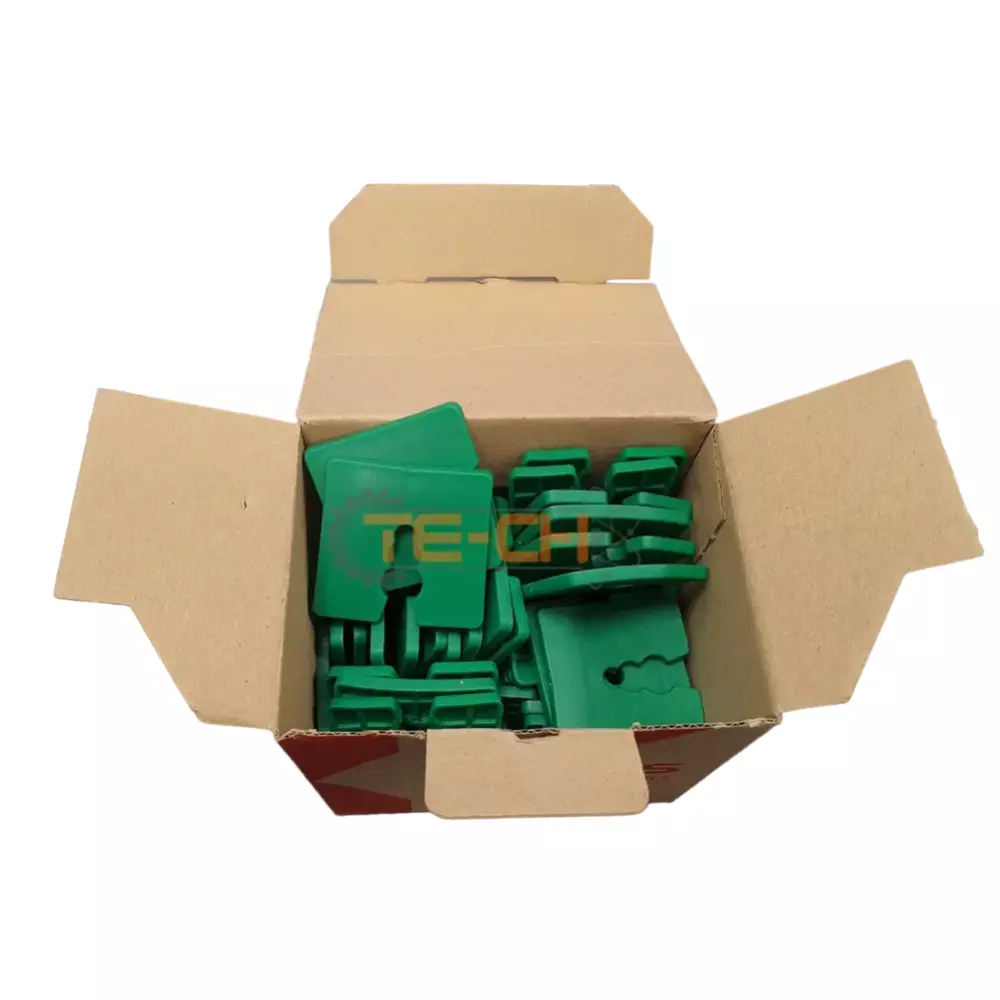 DW-04 50szt Podkładki dystansowe 50x50 zielone 4mm