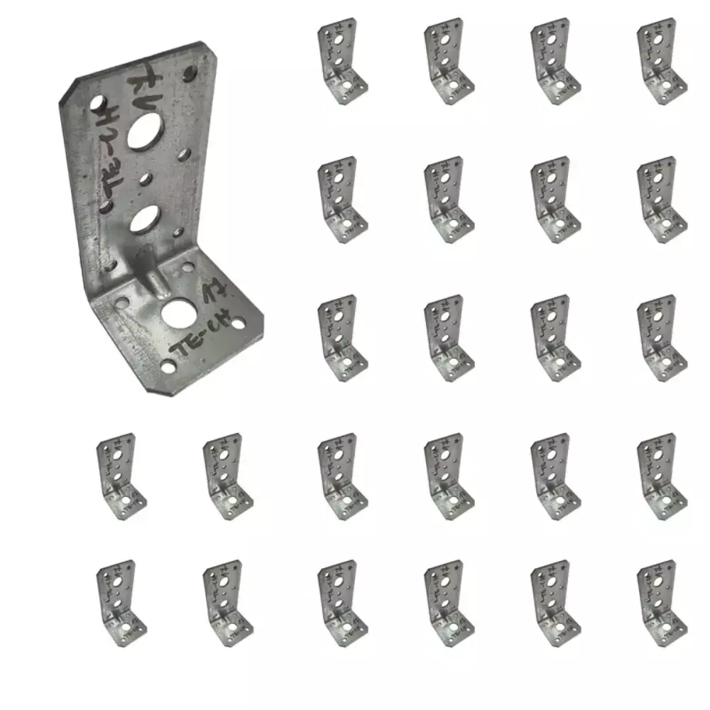 KPW17 25szt Kątownik wzmocniony ciesielski 48x90x50x2,5mm