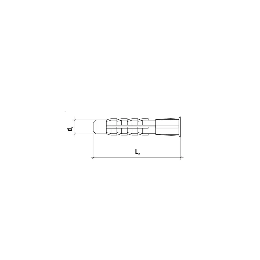 KPW-06050 100szt 6x50 koszulki kołka uniwersalnego (pakowane po 500szt)