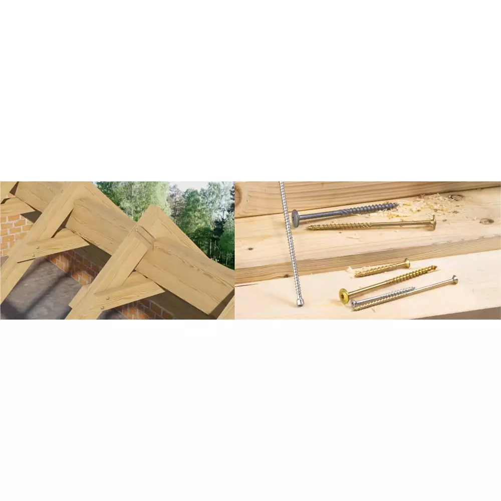 Wkręt ciesielski do drewna 10x120 łeb talerzowy TORX WKCP-10120 1szt