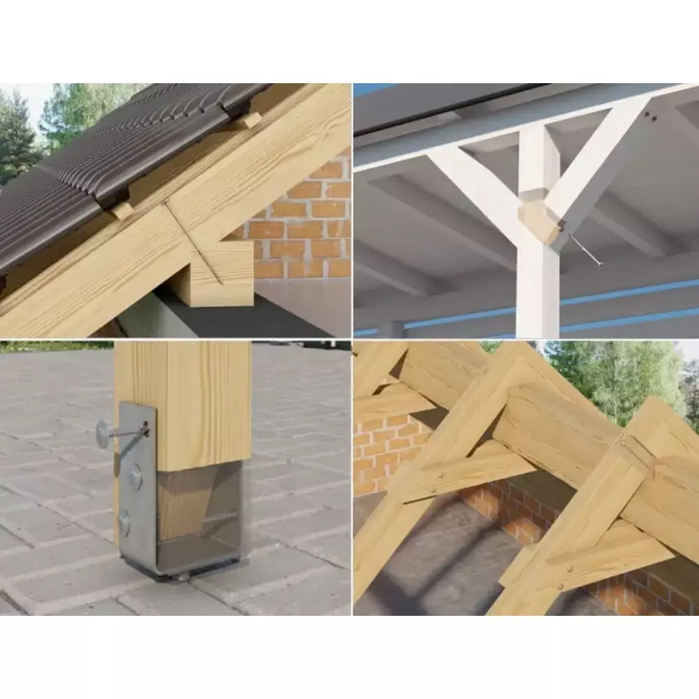 Wkręt ciesielski do drewna 10x380 łeb talerzowy TORX WKCP-10380 1szt