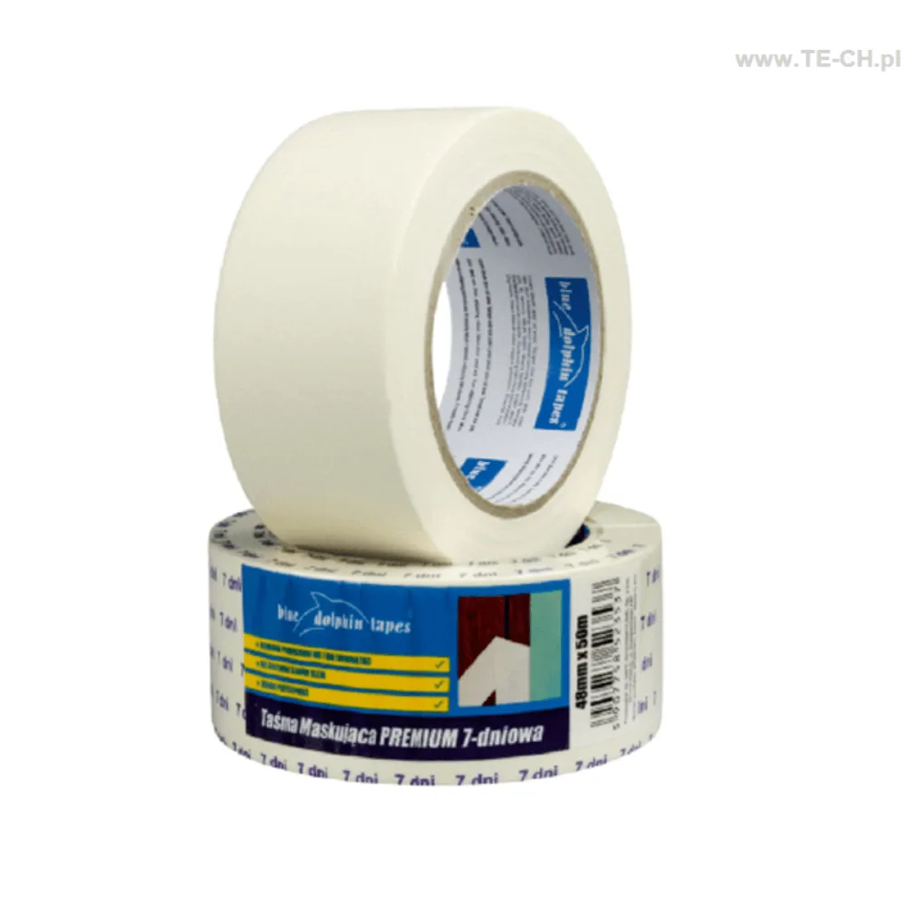Taśma ochronna maskująca premium 7 dniowa 48mm/50m
