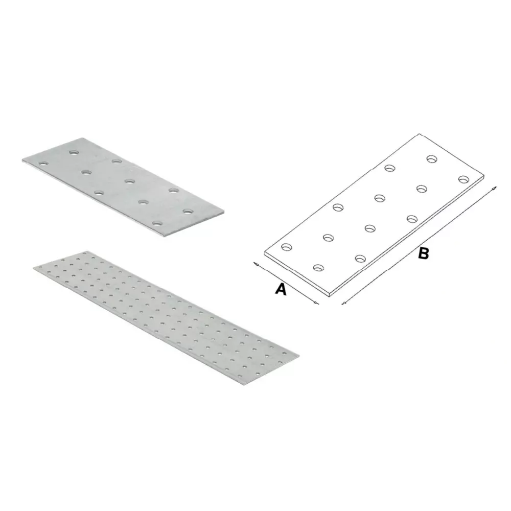 Płytka perforowana płaskownik 100x200mm PP 12