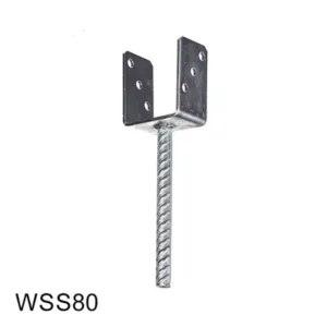 Wspornik słupka stały 80x60x100x4,0 TZWSS8 - obrazek 1