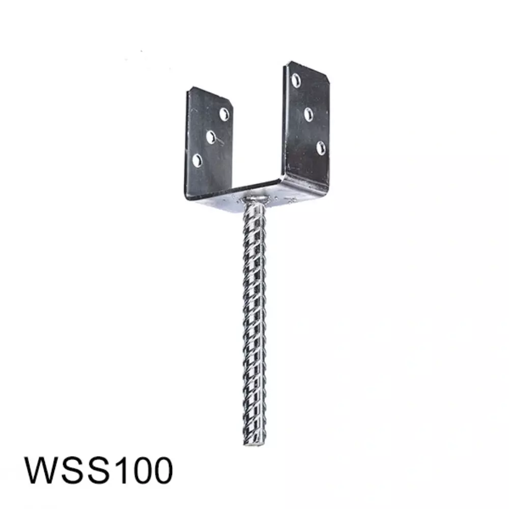Wspornik słupka stały 100x60x100x4,0 TZWSS10