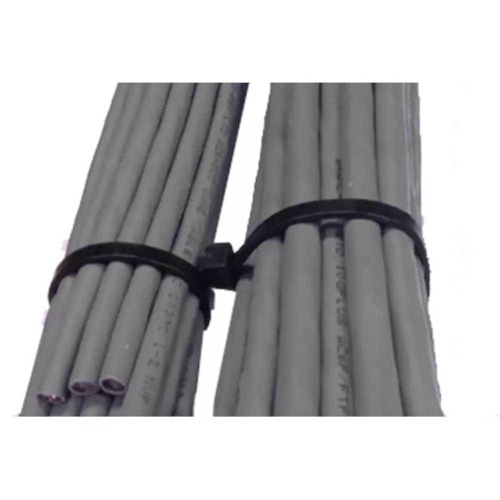 100 szt 4,8x370 Opaski kablowe - czarne SMCTIEN00048370Z5