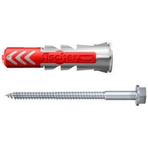 25x kołek FISHER DUOPOWER 10X50 S mocowanie uniwersalne z wkrętem 555110 - obrazek 1