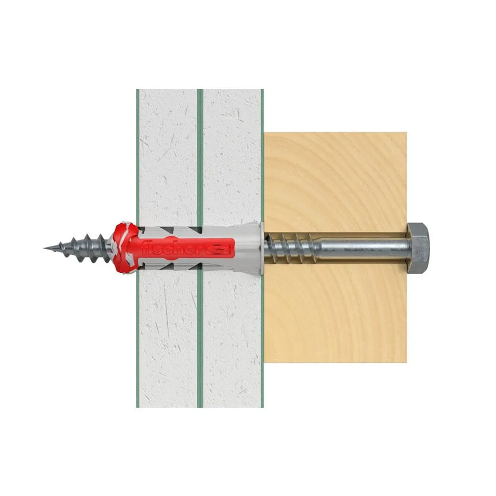 10x kołek FISHER DUOPOWER 12X60 S mocowanie uniwersalne z wkrętem (wersja długa) 538248