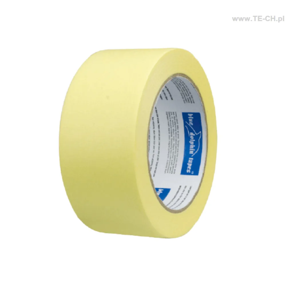 Taśma papierowa BLUE DOLPHIN 30 mm x 50 m ŻÓŁTA