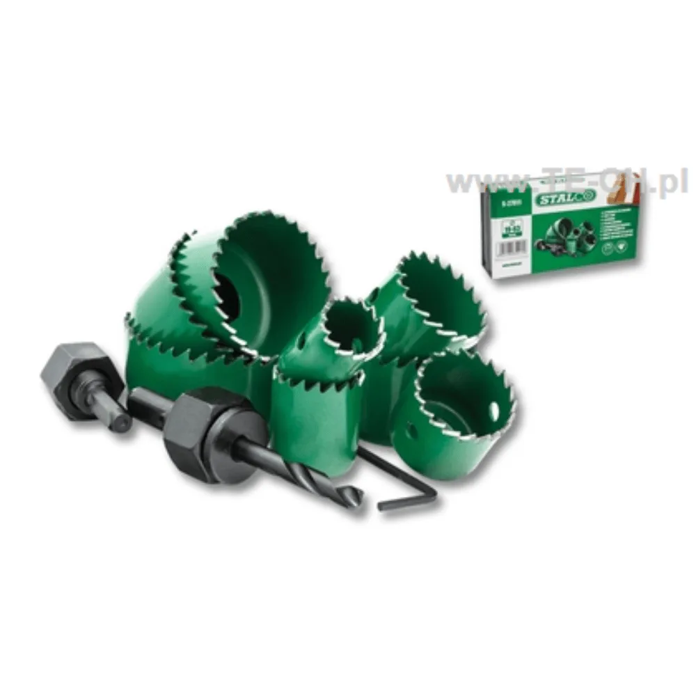Otwornice do drewna komplet 19-63mm STALCO 27911