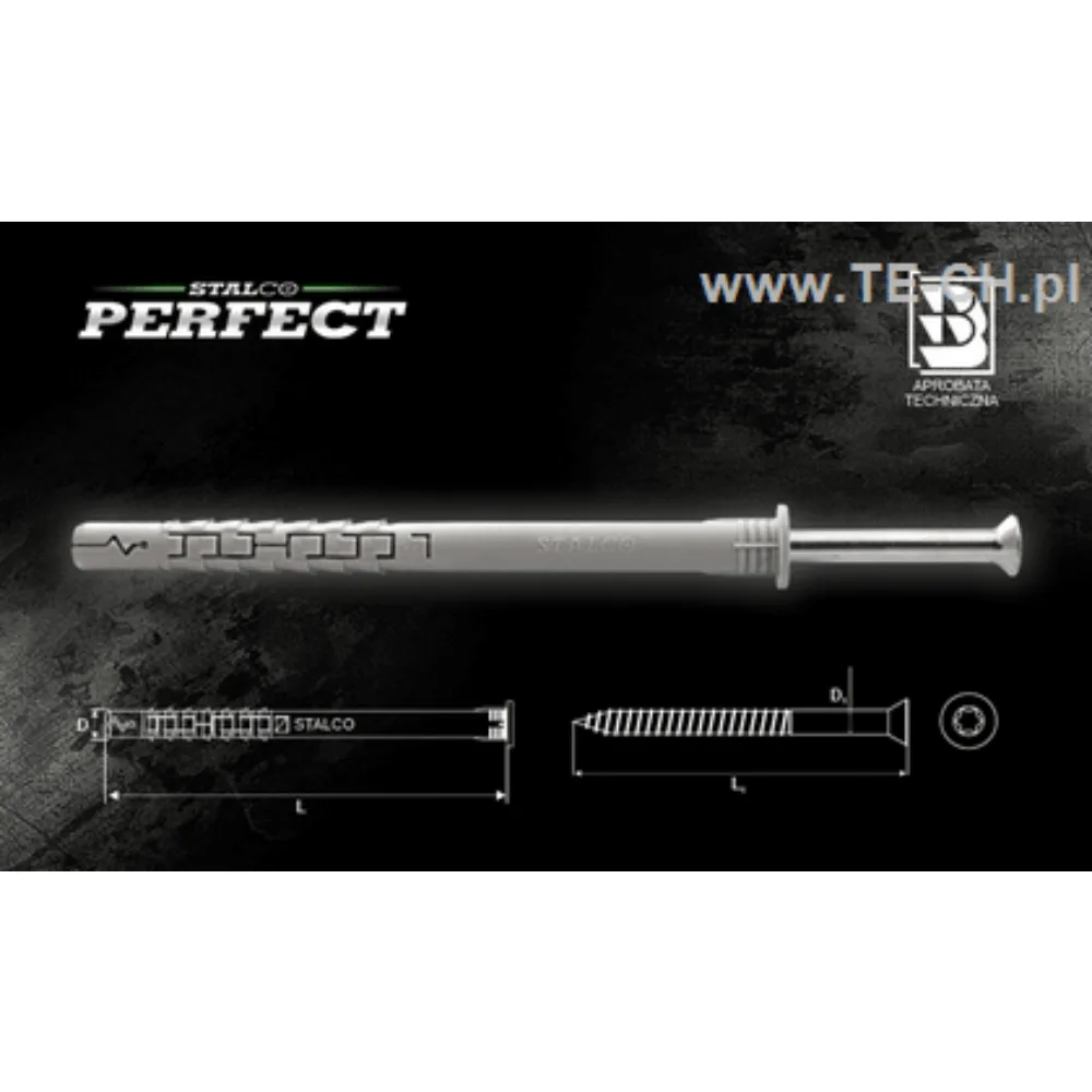 Kołek rozporowy STOŻEK/TORX TXS 8x100 50szt