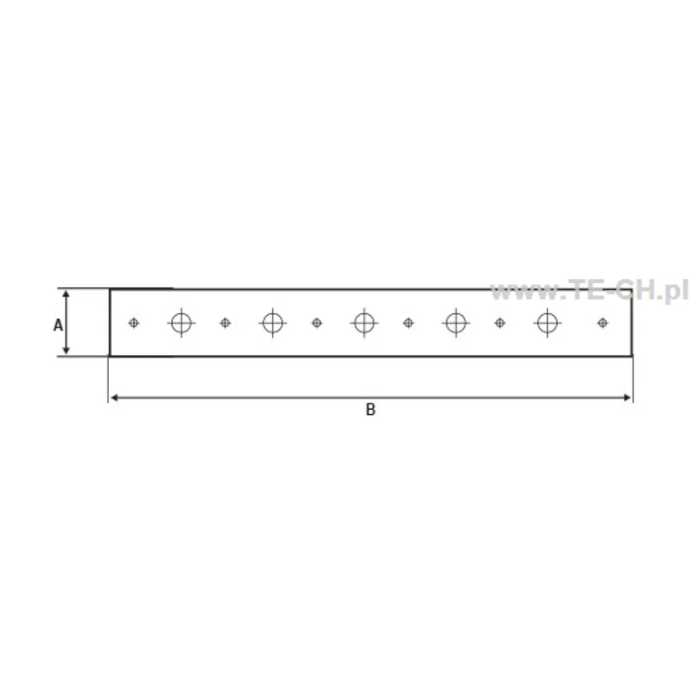 TAŚMA PERFOROWANA MONTAŻOWA 1,5X20 mm 25mb