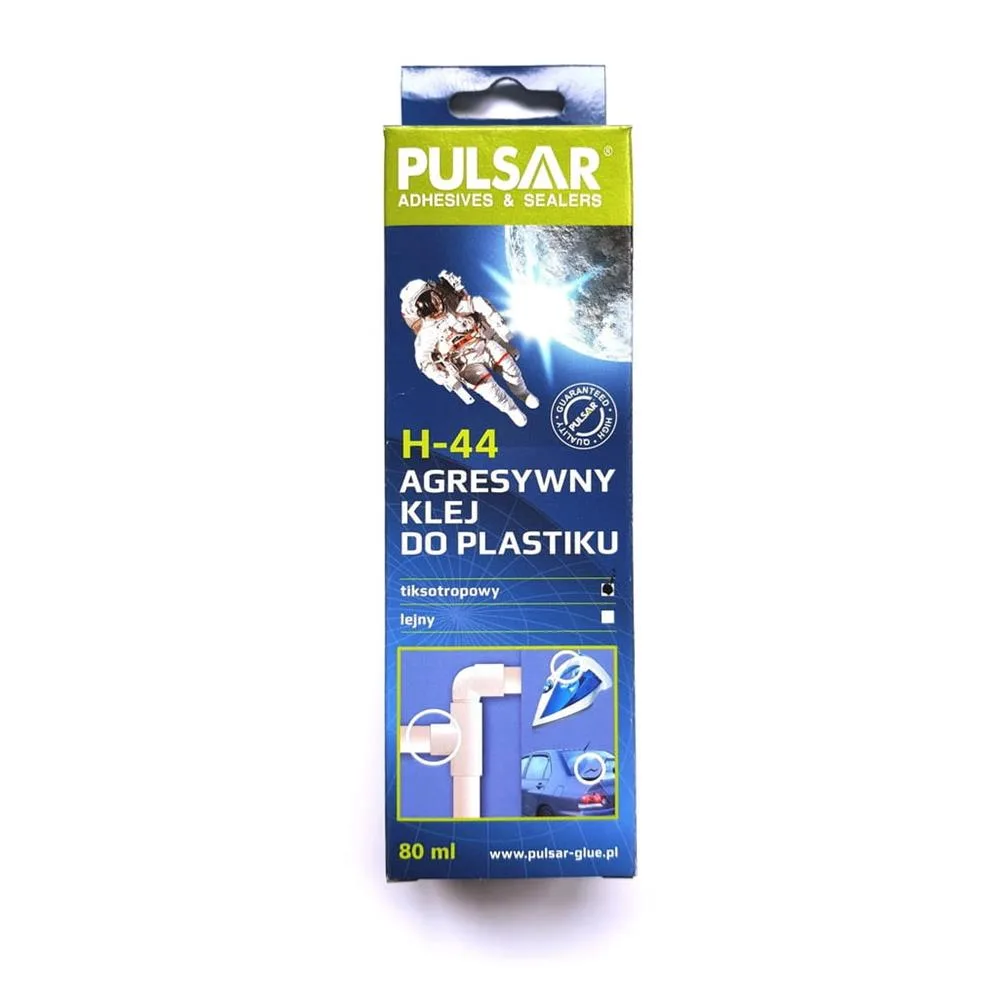 PULSAR H-44 AGRESYWNY KLEJ W ŻELU DO PLASTIKU 80 M