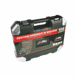 Zestaw narzędzi w walizce klucze nasadki bity grzechotki 108 elementów - obrazek 2