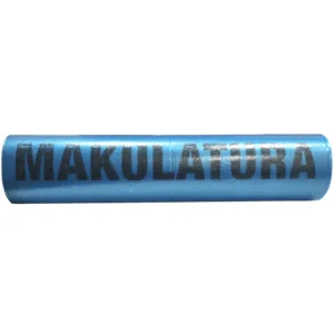 WORKI NA ŚMIECI NIEBIESKI MAKULATURA 60l 10szt - obrazek 1