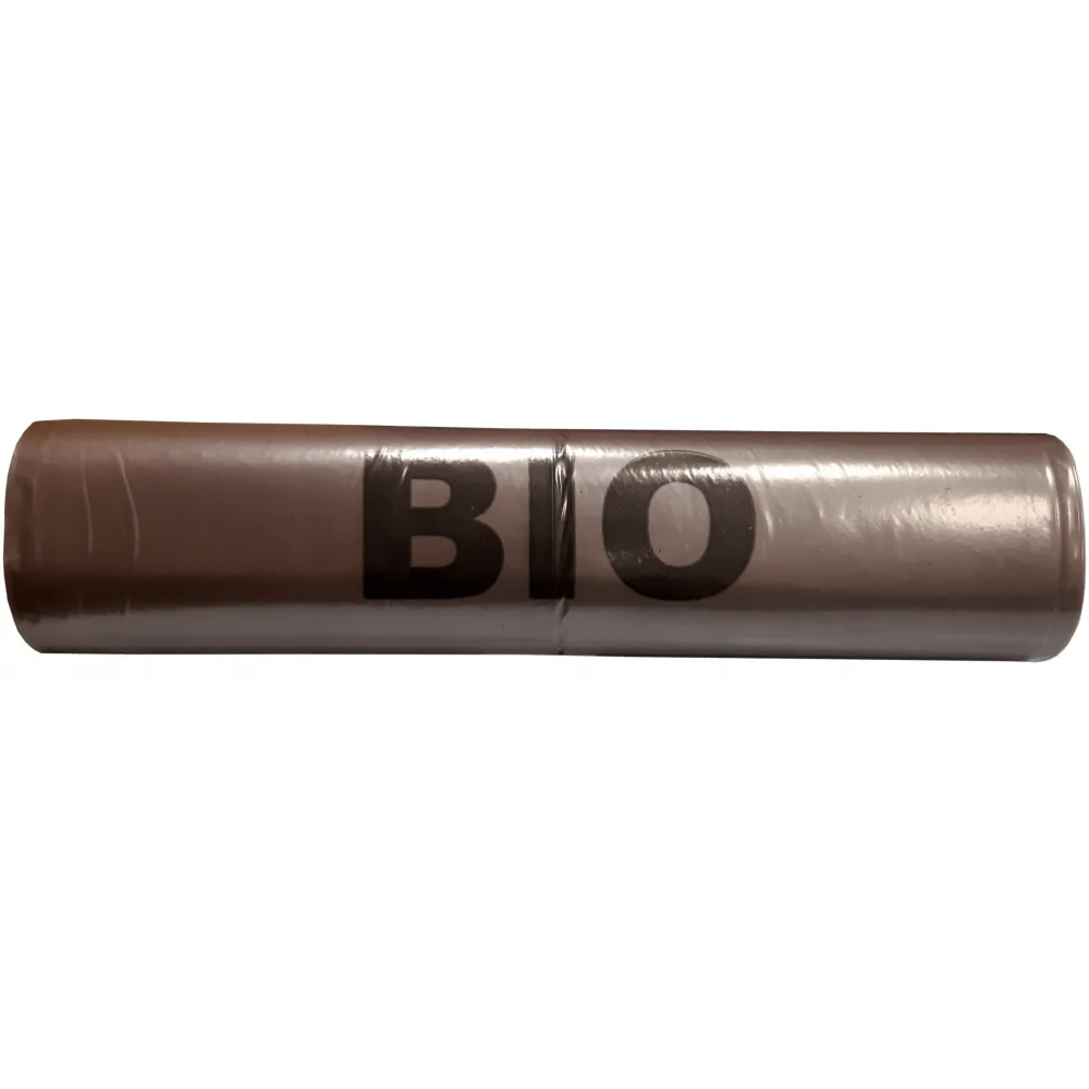 WORKI NA ŚMIECI BRĄZOWY BIO segregacja 60l 10szt