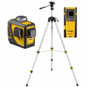 Niwelator laser krzyżowy czerwony NIVEL CL3D 3 płaszczyzny plus statyw i czujnik - obrazek 1